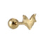 BRTH37 STAINLESS STEEL EXTERNAL THREAD HELIX WITH BAT DESIGN