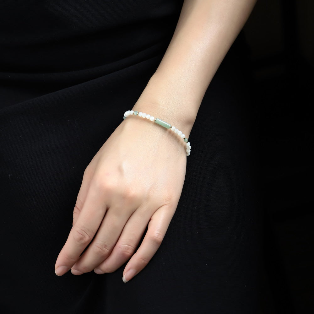 BSS1106 STAINLESS STEEL BRACELET WITH NATURAL STONE