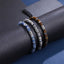 BSS1125 STAINLESS STEEL & NATURAL STONE BEADS BRACELET
