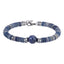 AAB Co stainless steel bracelet with sodalite and hematite natural stone beads