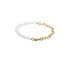 BSS904 STAINLESS STEEL BRACELET WITH SHELL PEARL AAB CO..