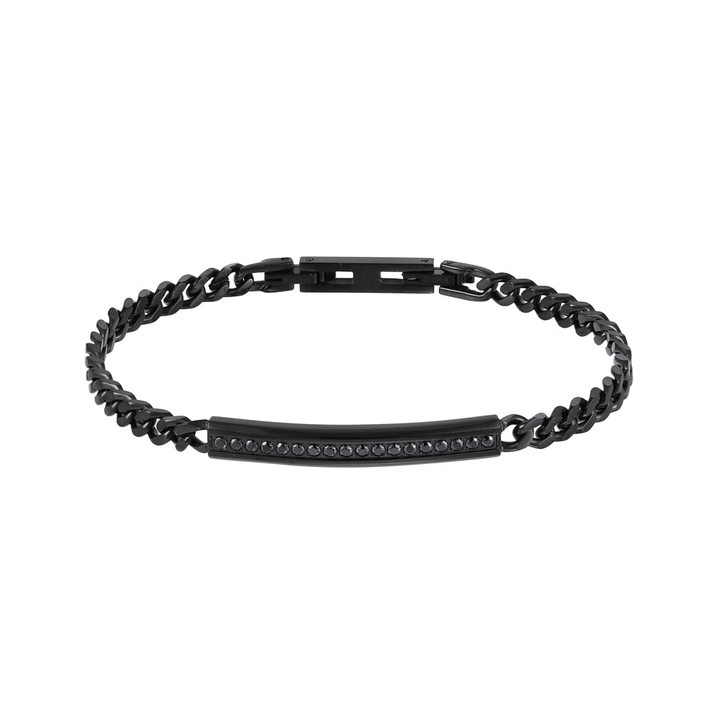 BSS931 STAINLESS STEEL BRACELET WITH CZ AAB CO..