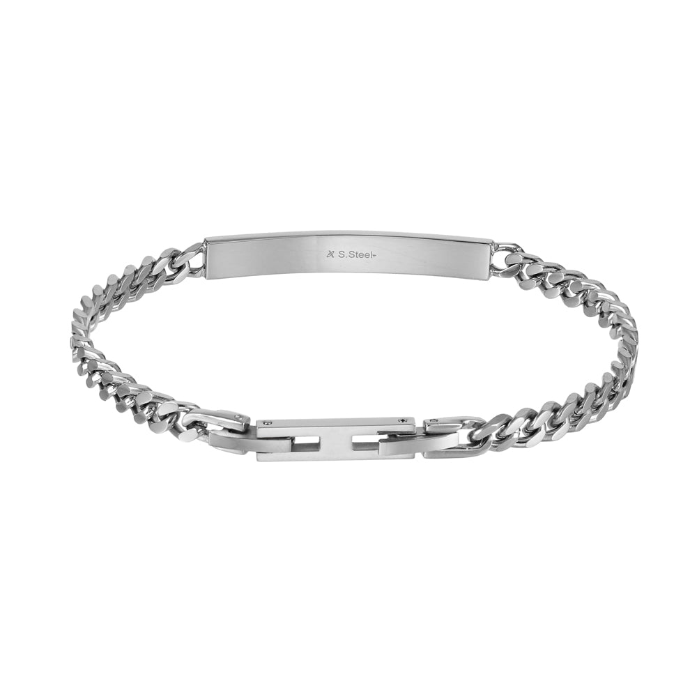 BSS931 STAINLESS STEEL BRACELET WITH CZ AAB CO..