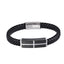 BSS936 STAINLESS STEEL LEATHER BRACELET AAB CO..