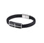 BSS936 STAINLESS STEEL LEATHER BRACELET AAB CO..
