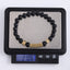 BSS937 STAINLESS STEEL ELASTIC STRING BRACELET WITH NATURAL STONE AAB CO..