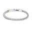 BSS939 STAINLESS STEEL SQUARE FOXTAIL CHAIN BRACELET AAB CO..