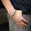 BSS939 STAINLESS STEEL SQUARE FOXTAIL CHAIN BRACELET AAB CO..