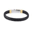 BSS941 STAINLESS STEEL LEATHER BRACELET AAB CO..