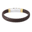 BSS941 STAINLESS STEEL LEATHER BRACELET AAB CO..