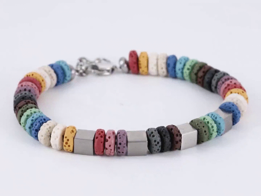 beads bracelet, stainless steel bracelet