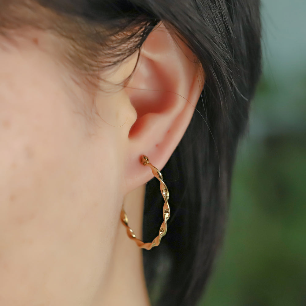 stainless steel earring, hoop earring, lady jewelry