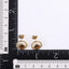 ESS870 STAINLESS STEEL ROUND EARRING WITH NATURAL STONE