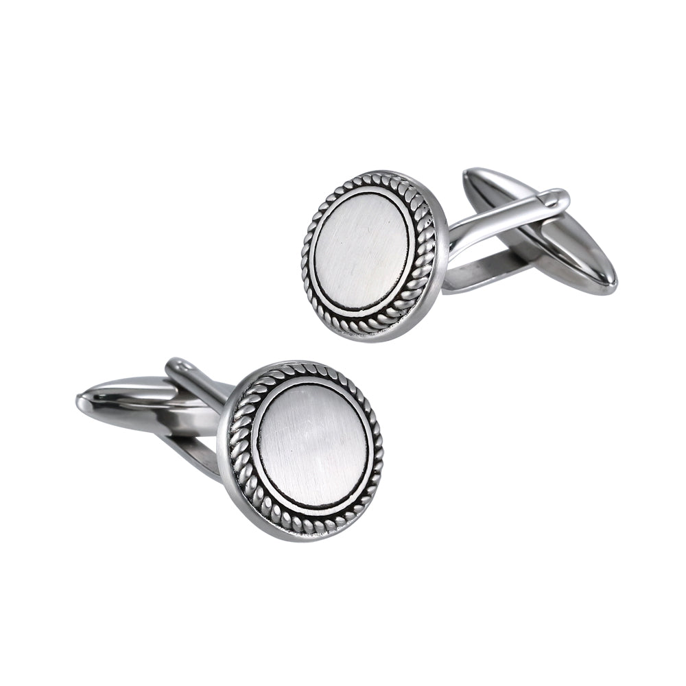 stainless steel jewelry, stainless steel cufflink, rope design jewelry