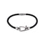 MBSS11 LEATHER BRACELET WITH STAINLESS STEEL CLOSURE