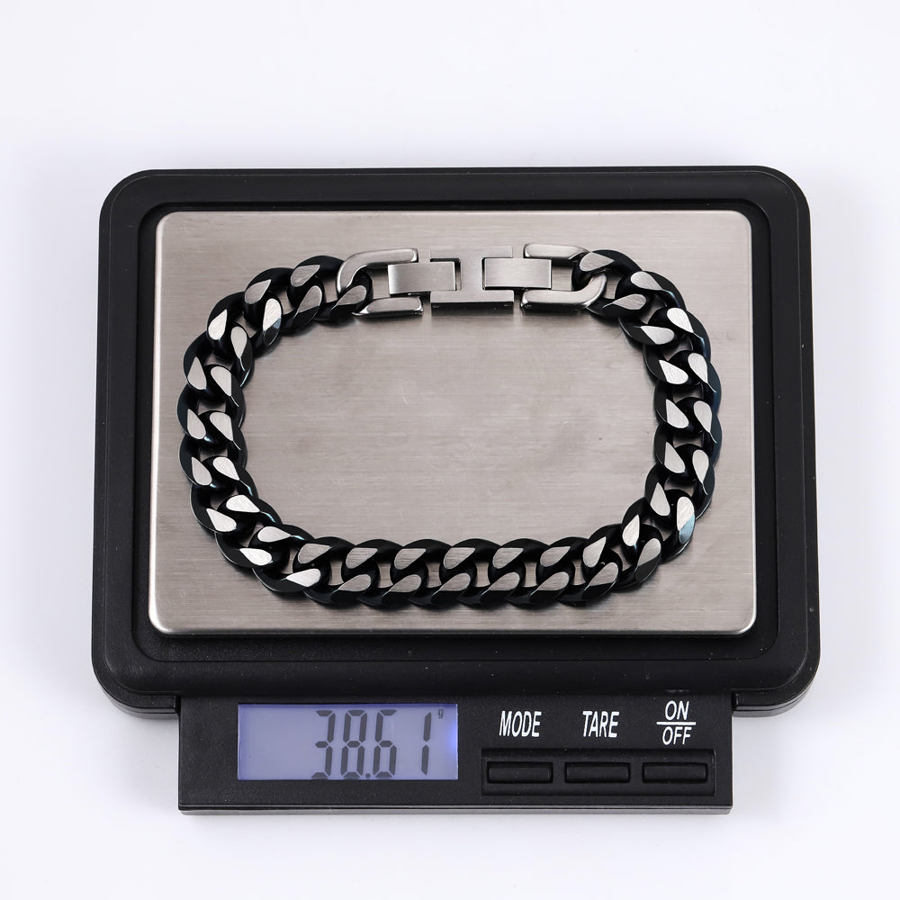 MBSS173 STAINLESS STEEL CURB CHAIN BRACELET
