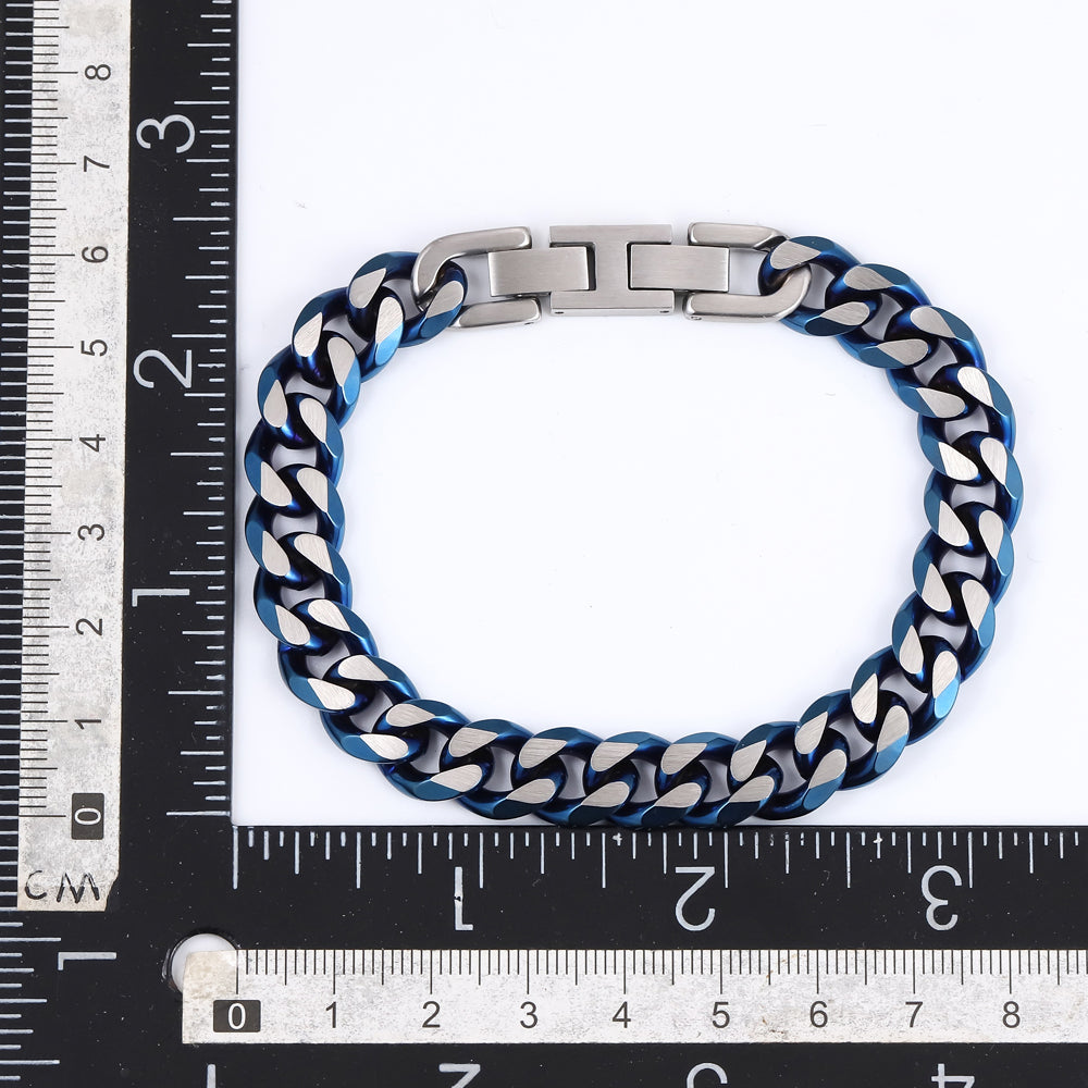 MBSS173 STAINLESS STEEL CURB CHAIN BRACELET