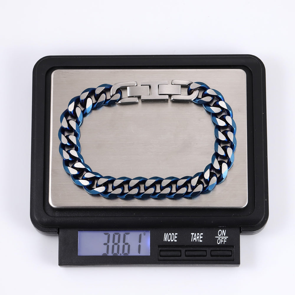 MBSS173 STAINLESS STEEL CURB CHAIN BRACELET