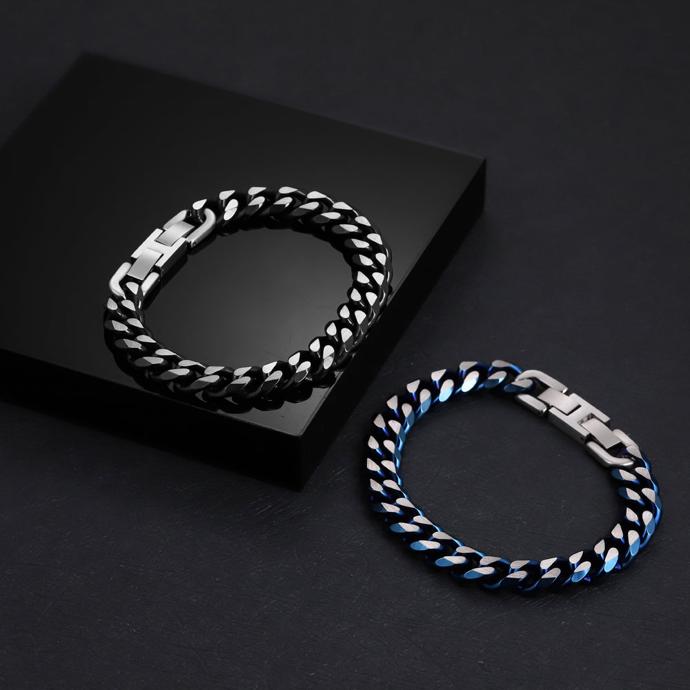MBSS173 STAINLESS STEEL CURB CHAIN BRACELET