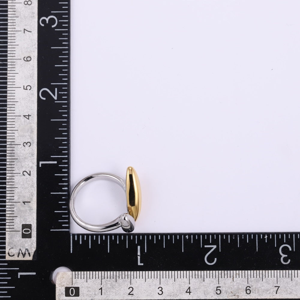 MRSS09 STAINLESS STEEL TWO TONE RING