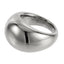 AAB fat dome stainless steel ring in polished silver finish, bold minimalist jewelry, OEM ODM manufacturer