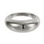 AAB dome stainless steel ring in polished silver finish, minimalist modern jewelry, OEM ODM custom manufacturer