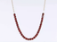 NSS1014 STAINLESS STEEL & HEMATITE BEADS NECKLACE WITH STONE