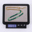 NSS1015 STAINLESS STEEL BEADS NECKLACE WITH DYED QUARTZITE IMITATION JADE