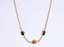 NSS1045 STAINLESS STEEL NECKLACE WITH OVAL STONE