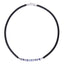AAB Co stainless steel leather necklace with hematite and sodalite beads