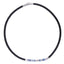 AAB Co stainless steel leather necklace with hematite and sodalite beads