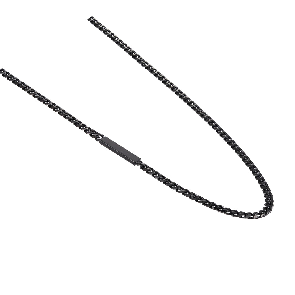 NSS870 STAINLESS STEEL NECKLACE WITH ID PLATE AAB CO..