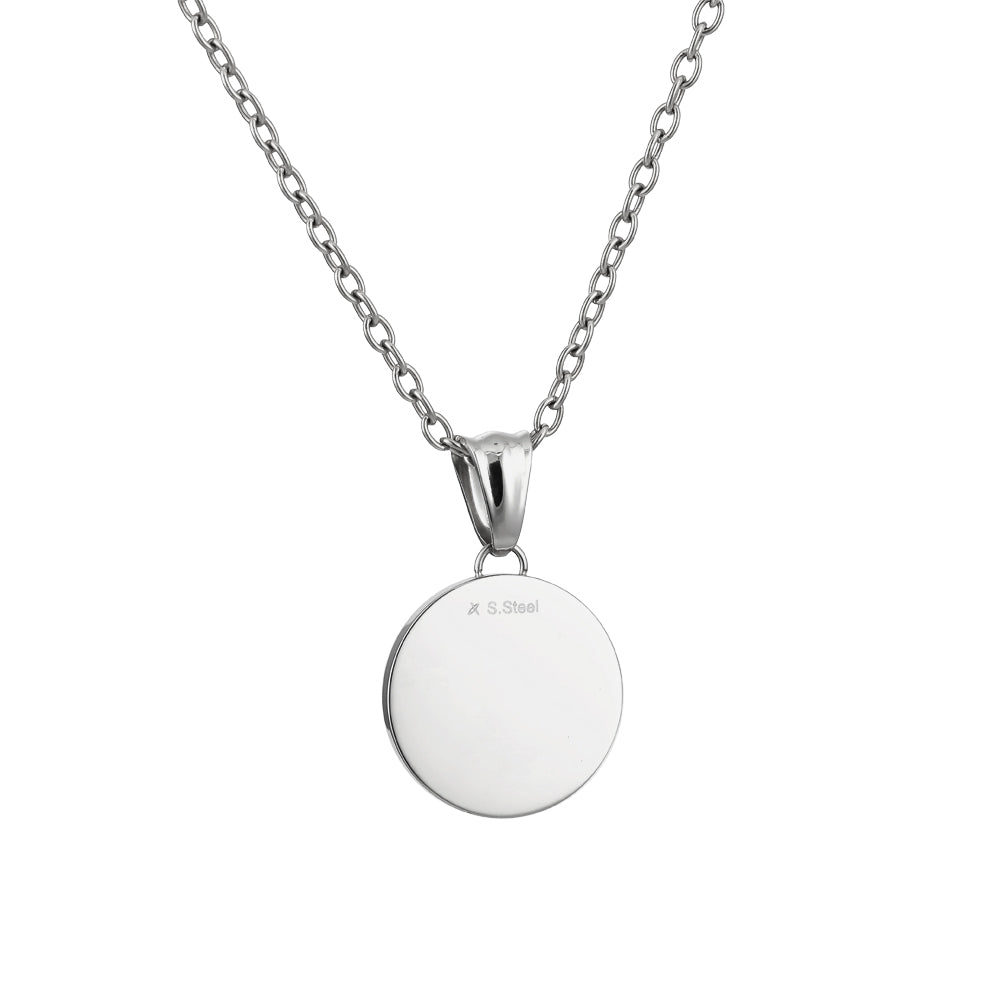 stainless steel pendant, round design,manpower