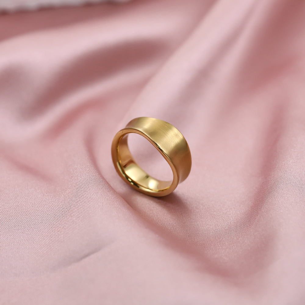 stainless steel ring, gold ring, stainless steel jewelry, lady ring