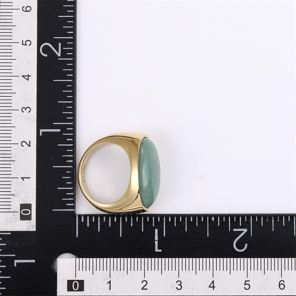 RSS1131 STAINLESS STEEL RING WITH STONE