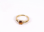 RSS1142 STAINLESS STEEL RING WITH NATURAL ROUND STONE
