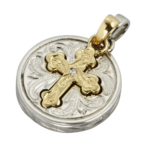 GPSD167 STAINLESS STEEL PENDENT WITH DIAMOND AAB CO..