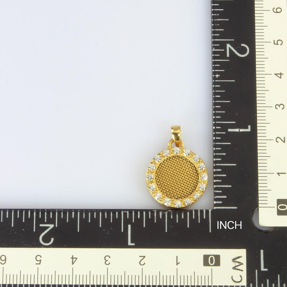 PSS910 STAINLESS STEEL PENDANT WITH CZ AAB CO..