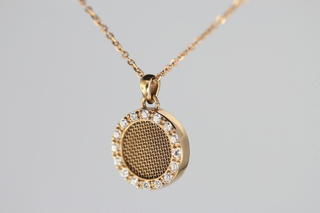 PSS910 STAINLESS STEEL PENDANT WITH CZ AAB CO..