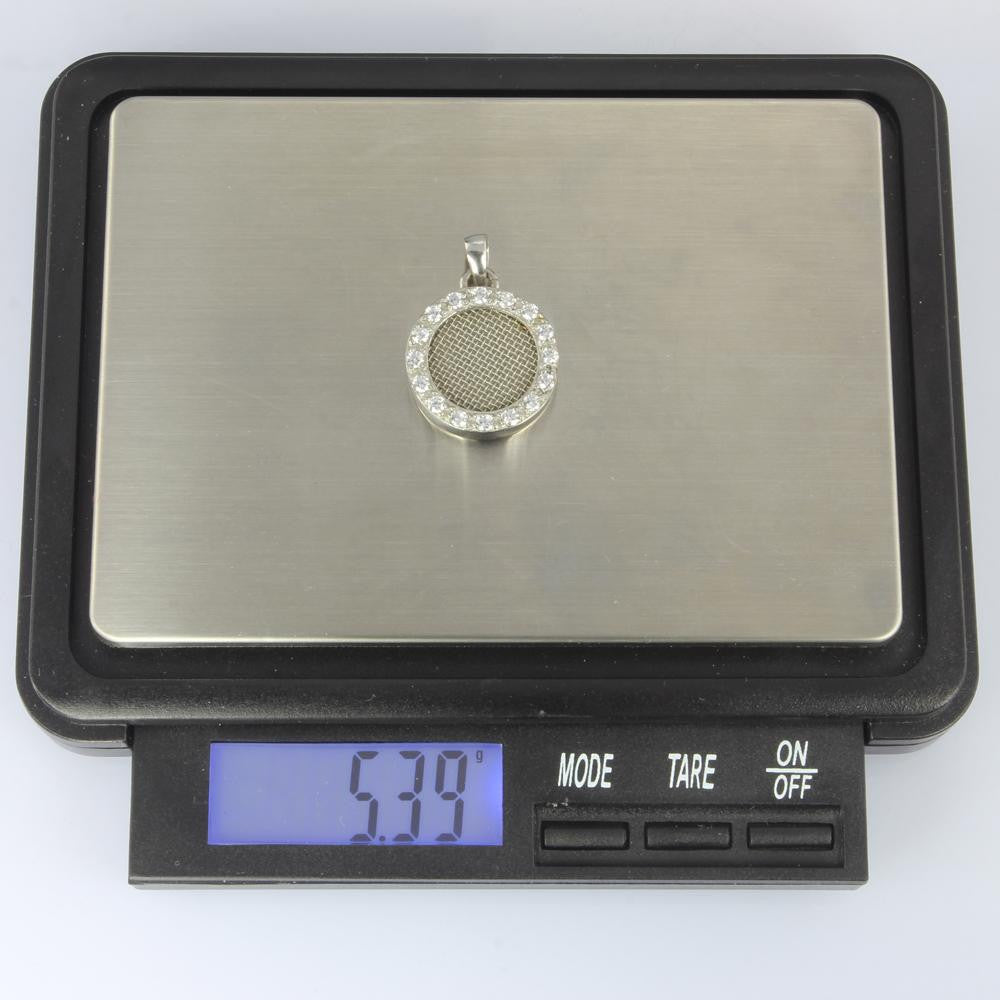 PSS910 STAINLESS STEEL PENDANT WITH CZ AAB CO..