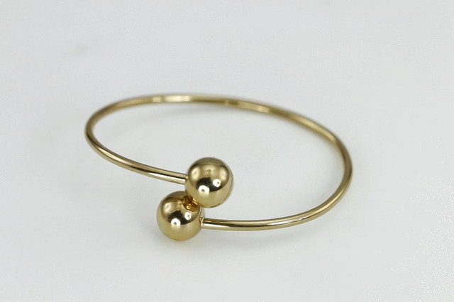 BSSG177 STAINLESS STEEL BANGLE WITH BALL AAB CO..