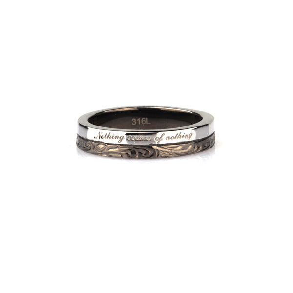 GRSS362 STAINLESS STEEL RING
Nothing comes of nothing AAB CO..