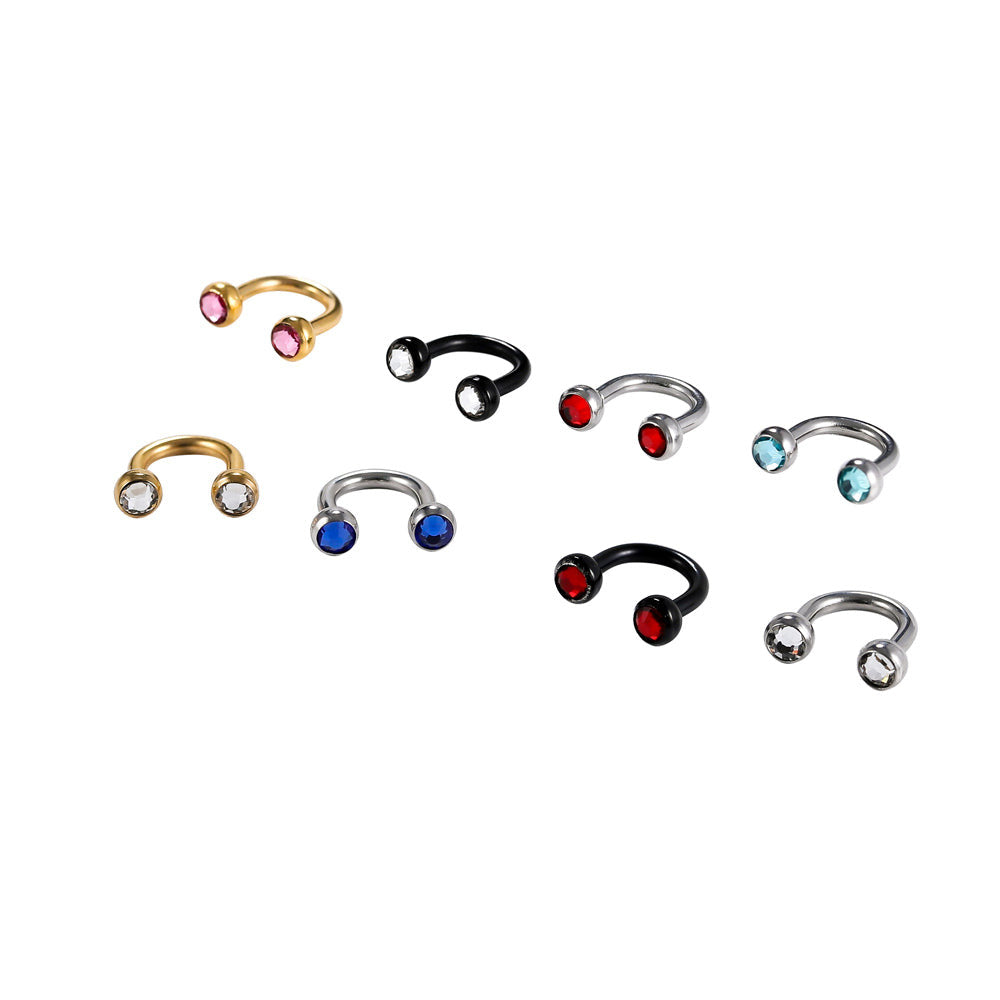 JBCB08 BCB WITH FOIL STONE (U SHAPE) AAB CO..