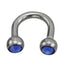 JBCB08 BCB WITH FOIL STONE (U SHAPE) AAB CO..