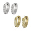 MESS26 STAINLESS STEEL EARRING WITH CZ AAB CO..