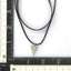 NSS523 STAINLESS STEEL LEATHER NECKLACE AAB CO..