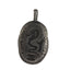 PSS1132 STAINLESS STEEL PENDANT WITH 925 BLACK AAB CO..