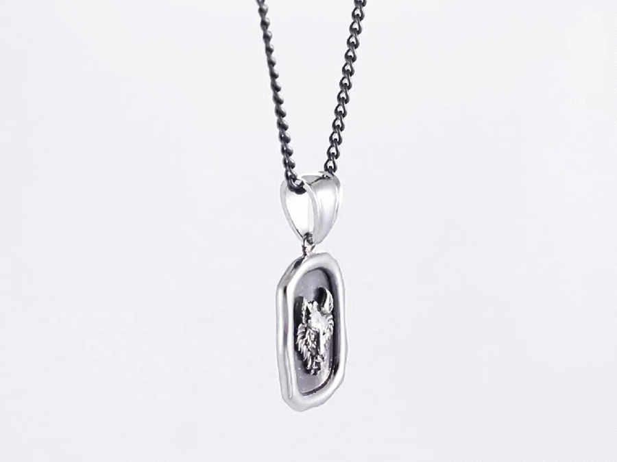 PSS1163 STAINLESS STEEL SQUARE PENDANT AAB CO..