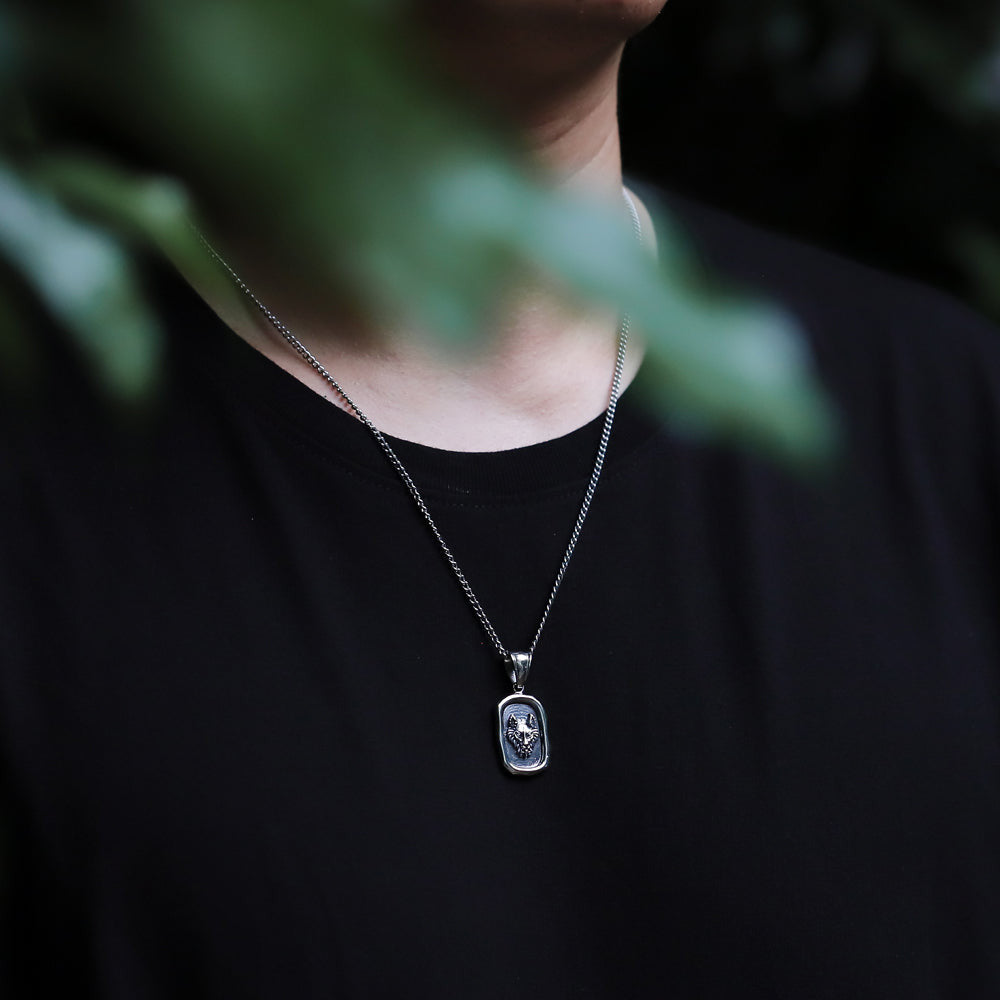 PSS1163 STAINLESS STEEL SQUARE PENDANT AAB CO..