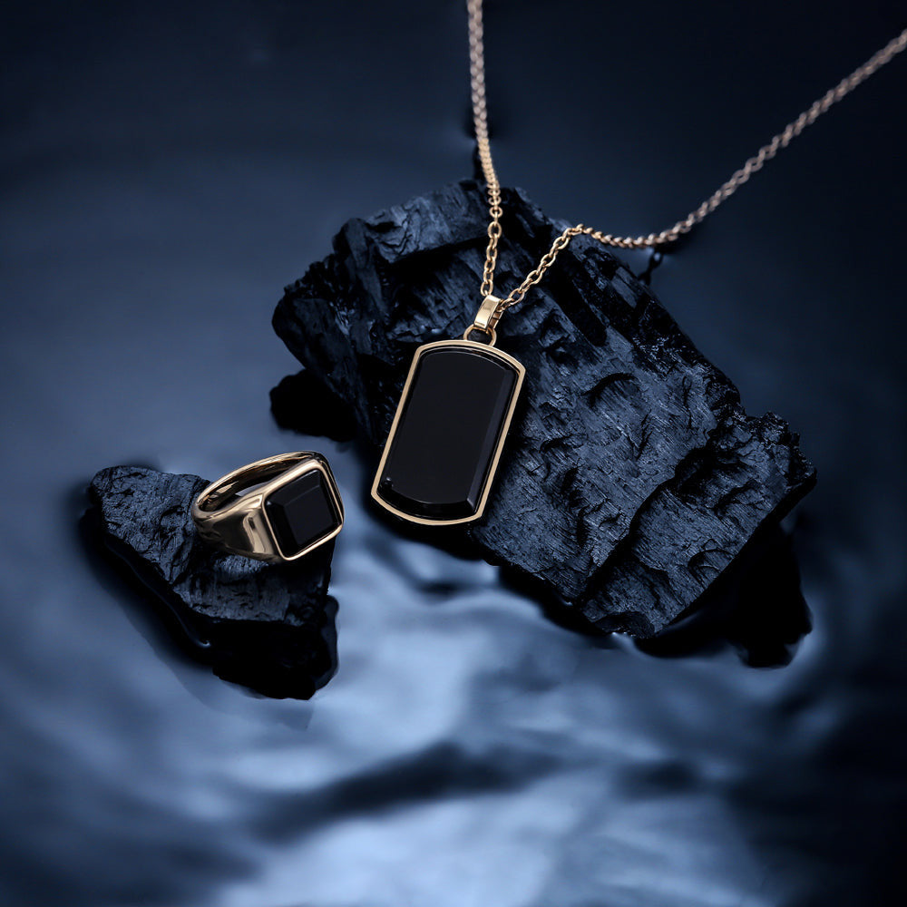 RSS1036 STAINLESS STEEL RING WITH NATURAL STONE AAB CO..